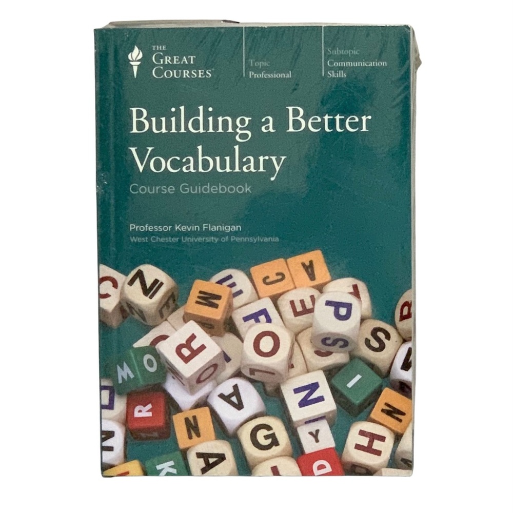 The Great Courses Building a Better Vocabulary Guidebook and DVD Kevin Flanigan
